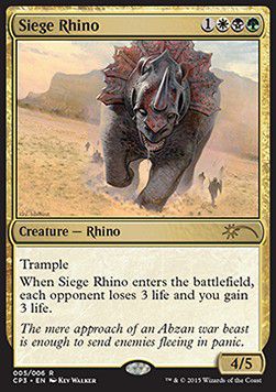 Rhinocéros de siège — Near Mint