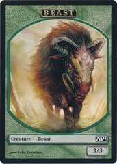 Token/Jeton - Magic 2014 - 09/13 Bête
