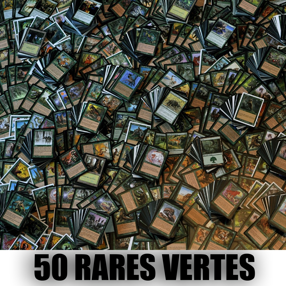 Lot de 50 rares Vertes