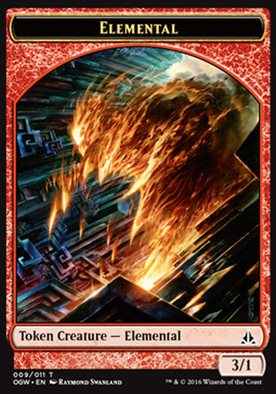 Token/Jeton - Serment Des Sentinelles - Elemental (rouge)