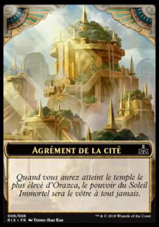 Token/jeton - Les Combattants D'ixalan - 06/6 Agrément De La Cité