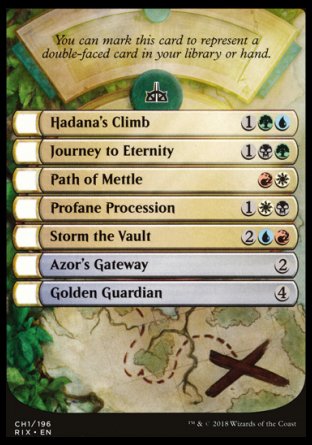 Token/jeton - Les Combattants D'ixalan - Checklist