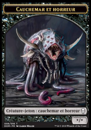Token/jeton - Dominaria - 06/16 Cauchemar Et Horreur