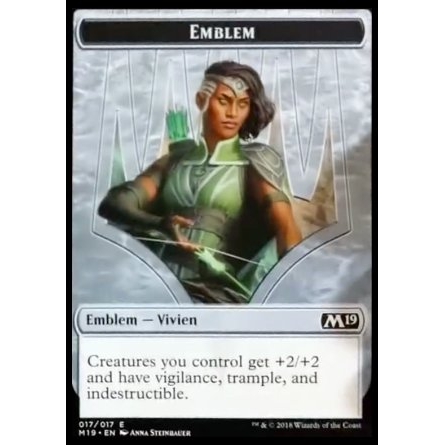 Token/Jeton - Edition de Base 2019 - (17/17) Emblème Vivien Reid