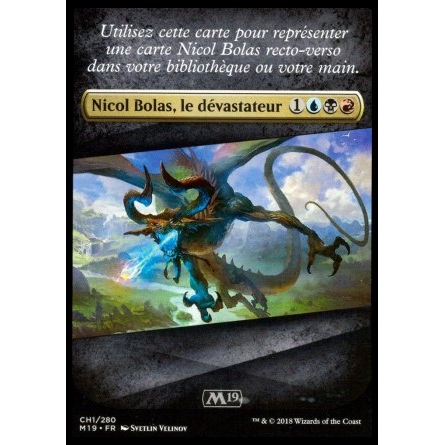 Token/Jeton - Magic 2019 - Nicol Bolas - Checklist