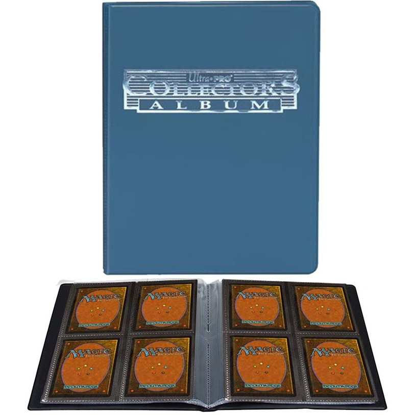A5 - 10 pages de 4 cases (80 cartes recto-verso) - Bleu