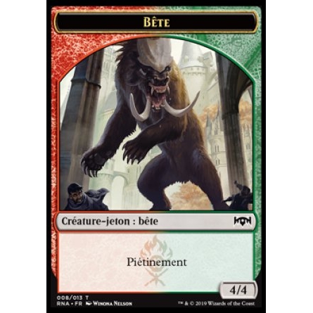 Token/Jeton - L'allégeance de Ravnica - (08/13) Bête