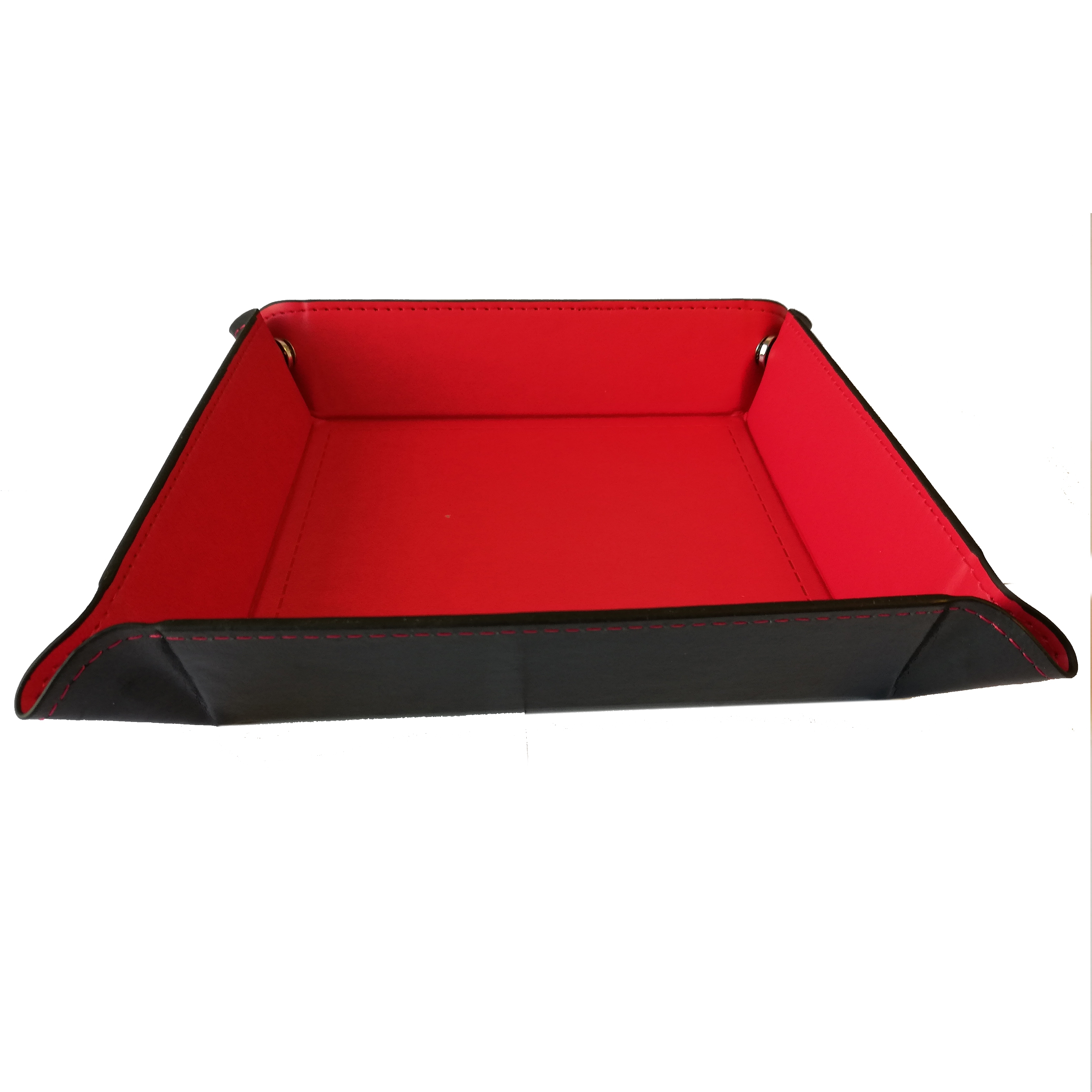 Piste pour Dés - 22cm x 22cm - Intérieur Rouge (Vide)