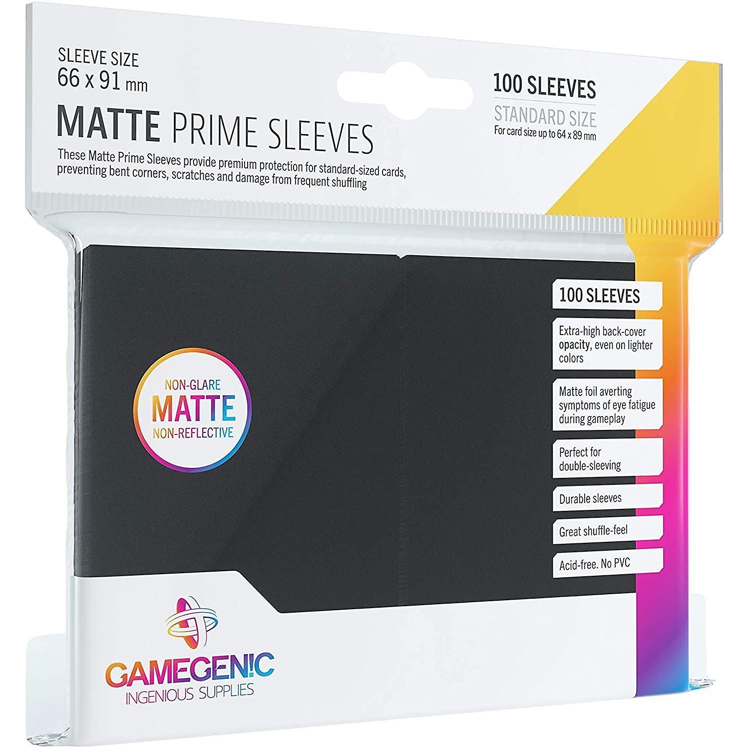100 Pochettes - Prime Matte - Noir