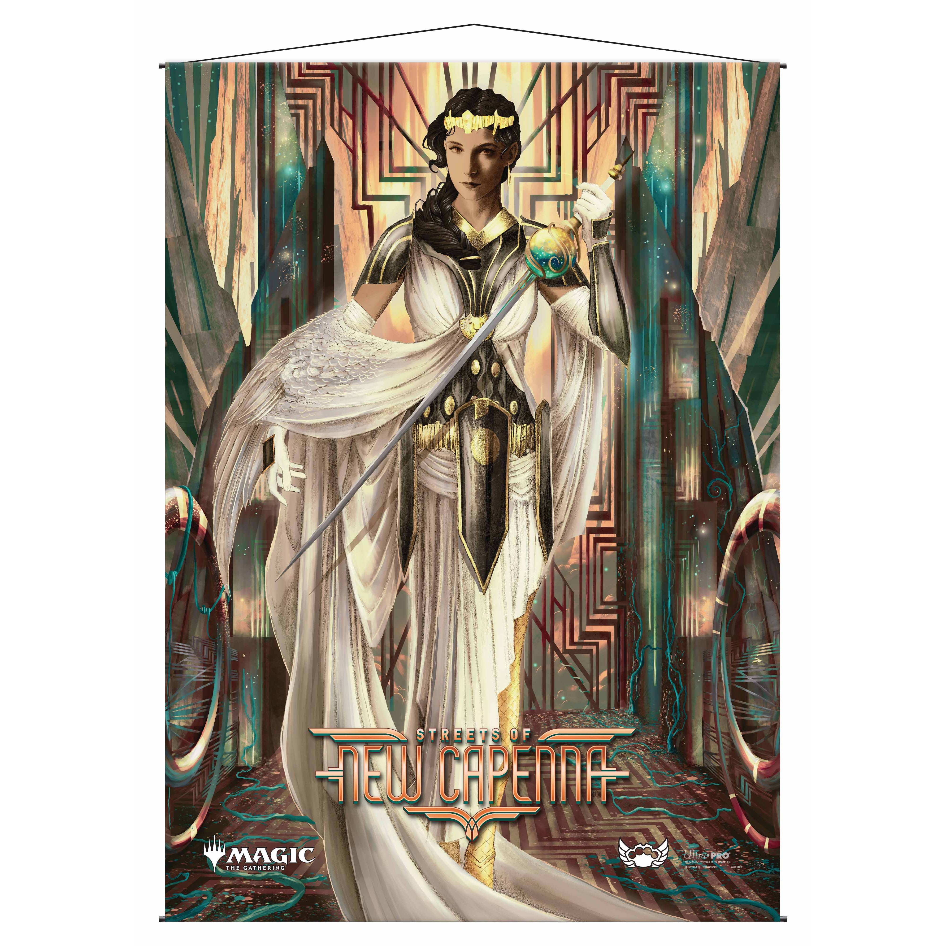 Les rues de la Nouvelle-Capenna - Wall Scroll - Elspeth resplendissante