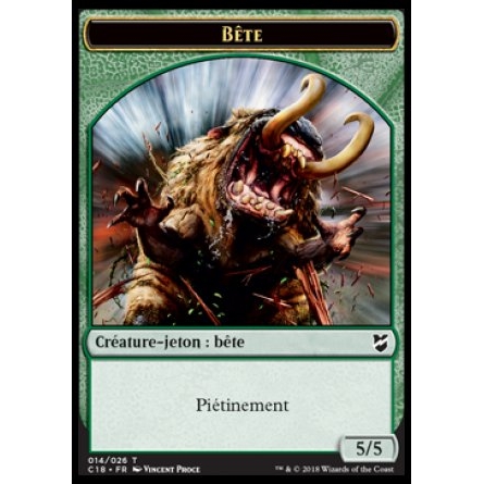 Token/Jeton - Commander 2018 - #07 Bête / Masque