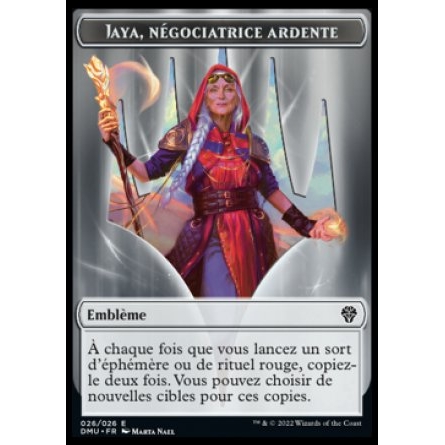 Token/jeton - Dominaria Uni - 26/26 Emblème Jaya, négociatrice ardente