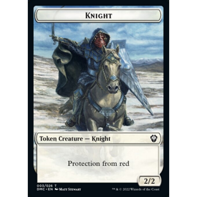 Token/jeton - Dominaria Uni - 03/26 Chevalier