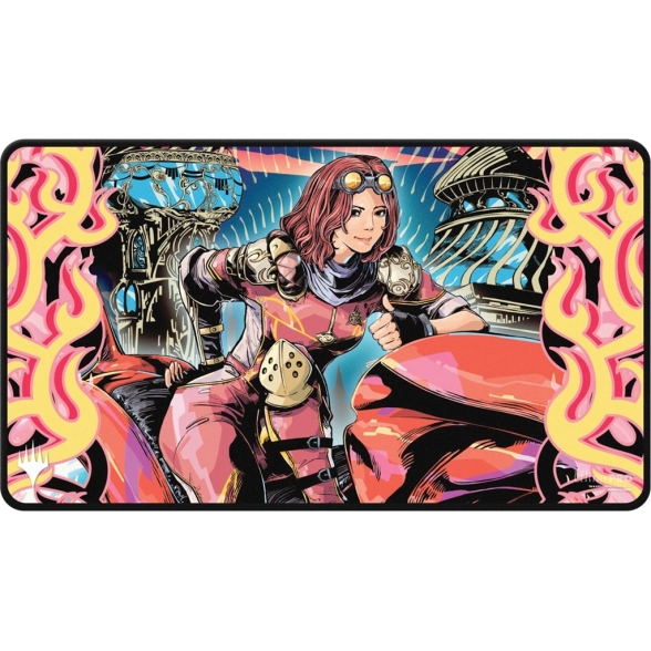 Aetherdrift - PLAYMAT STITCHED - Chandra, chasseuse d'étincelle