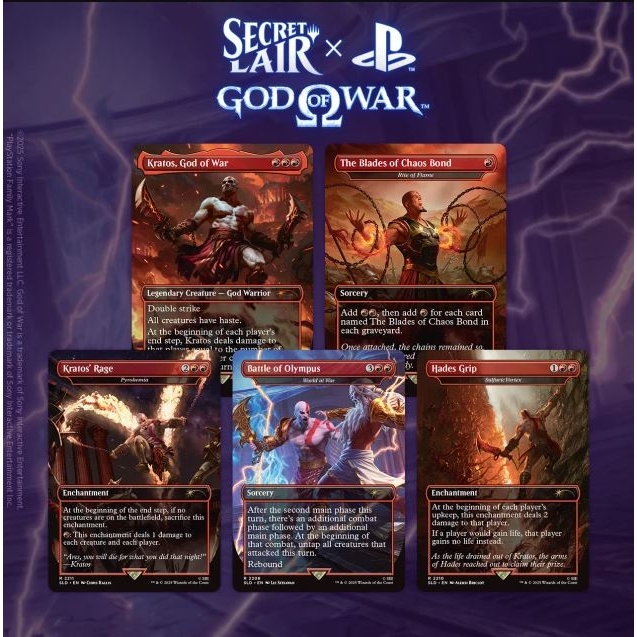 Secret Lair x Playstation : God of War: Greek