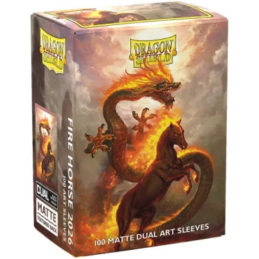 100 Pochettes - Matte Dual Art - Fire Horse