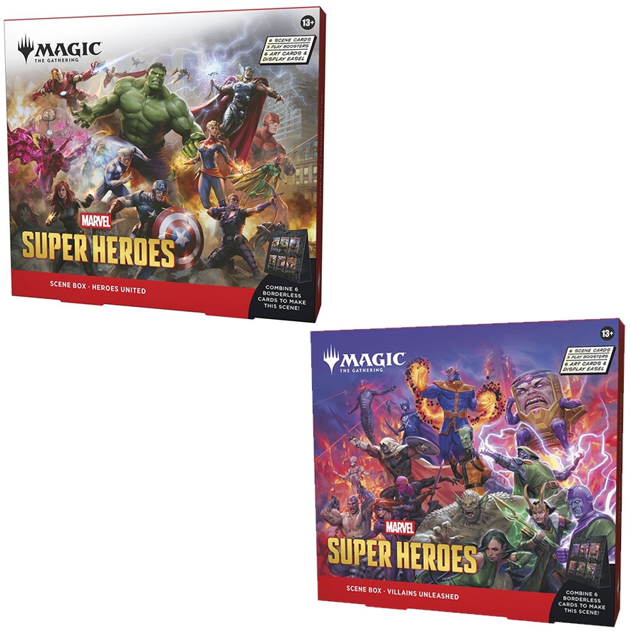 Marvel Super Heroes - Les 2 Coffrets scéniques - Heroes United & Villains Unleashed