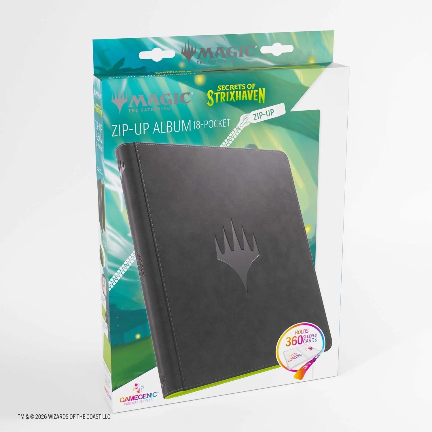 Les secrets de Strixhaven - Zip Binder - 20 pages - 18 pochettes - Noir / Vert