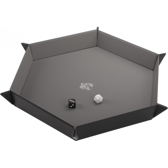 Piste pour dés - Magnetic Dice Tray Hexagonal - Black/Gray