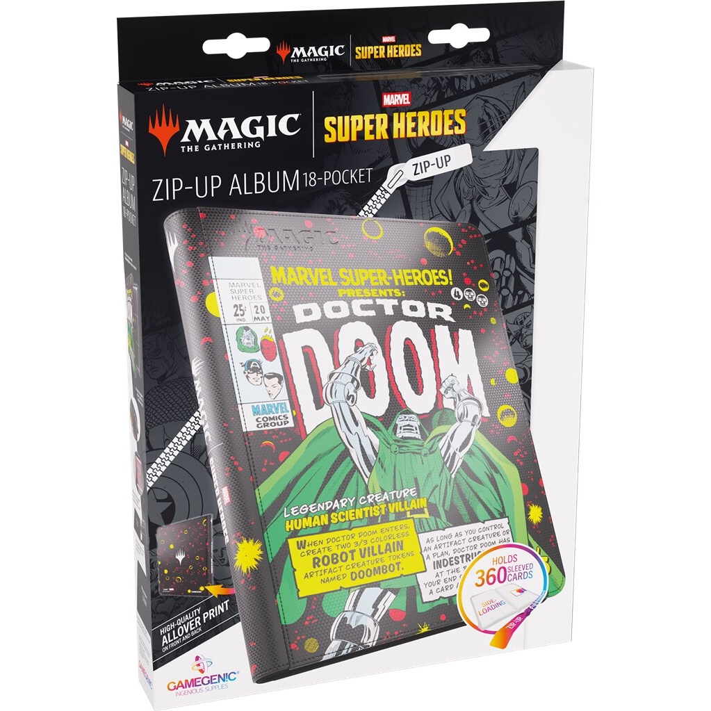 Marvel Super Heroes - Zip Binder - 20 pages - 18 pochettes - Docteur Doom