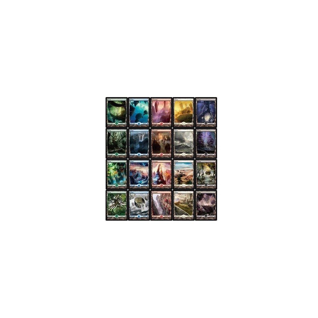 Lot de 100 terrains de base Full Art