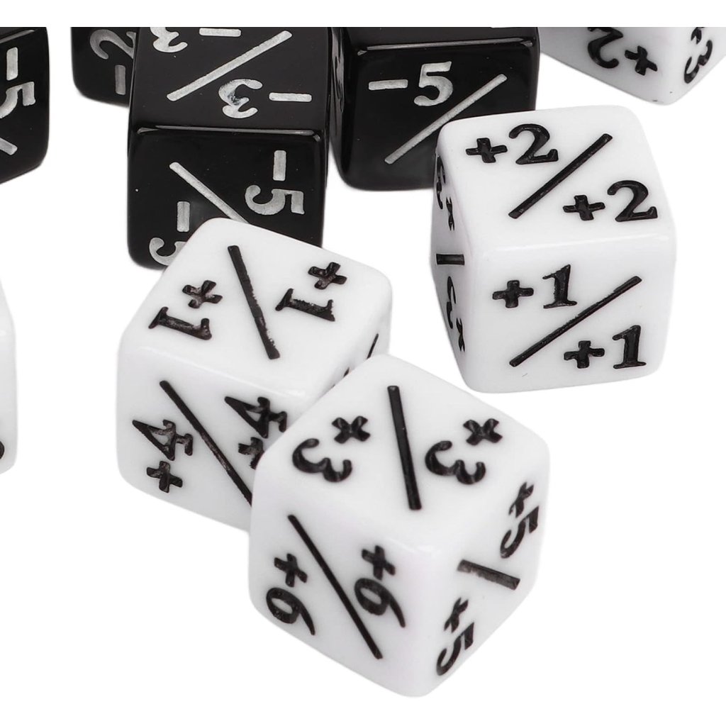 Dé modificateur D6 positif +1 à +6