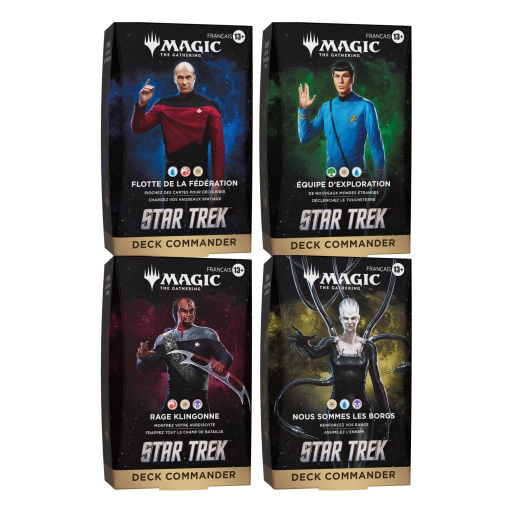 Star Trek - Commander - Lot de 4 différents
