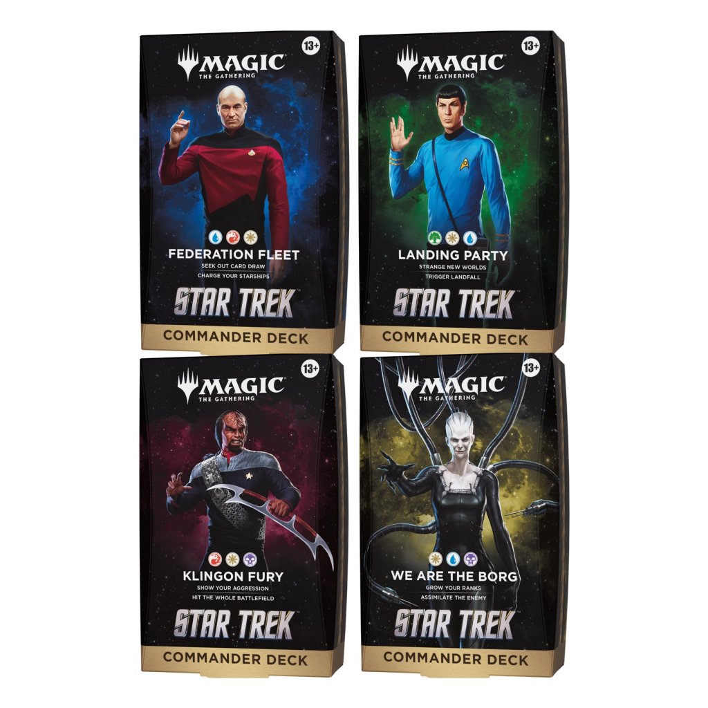 Star Trek - Commander - Lot de 4 différents