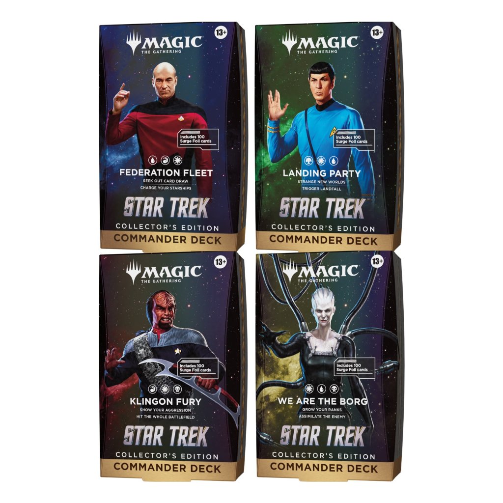 Star Trek - Commander : COLLECTOR'S EDITION - Lot de 4 différents