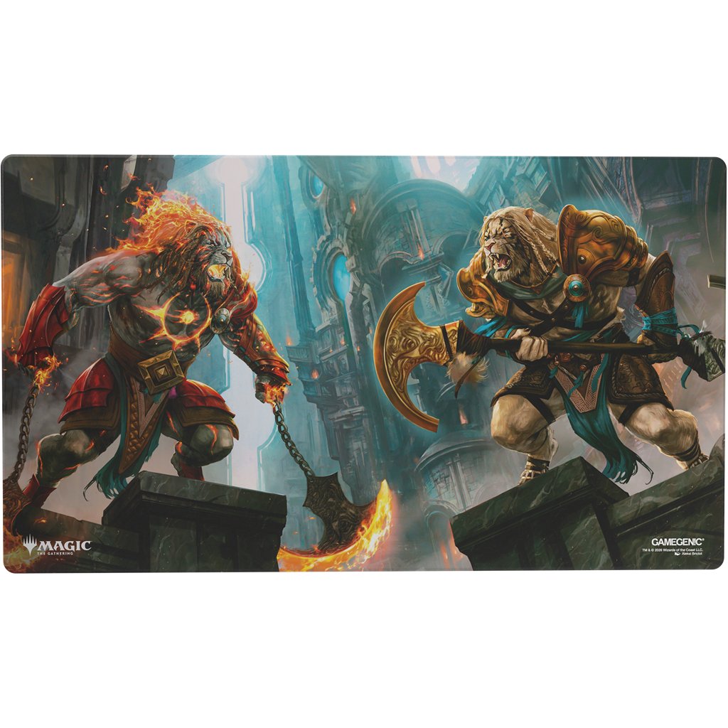Réalité Fracturée - Shiny Playmat - Ajani résolu / Ajani implacable