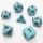 Set De 7 Dés - Role Playing Dice Set - Acrylic Ancient Bleu Set De 7 Dés - Role Playing Dice Set - Acrylic Ancient Bleu