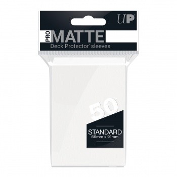 Protèges Cartes 50 pochettes - Pro Matte - Blanc