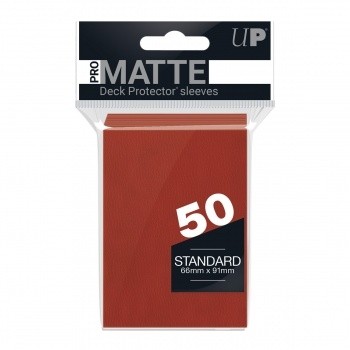 Protèges Cartes 50 pochettes - Pro Matte - Rouge