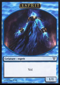 Token Magic Magic the Gathering Token/Jeton - Avacyn Ressuscitée - Esprit Bleu