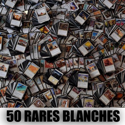 Lot de Cartes Magic the Gathering Lot de 50 rares Blanches