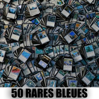 Lot de Cartes Lot de 50 rares bleues