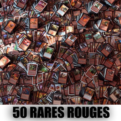 Lot de Cartes Magic the Gathering Lot de 50 rares Rouges