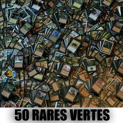 Lot de Cartes Magic the Gathering Lot de 50 rares Vertes