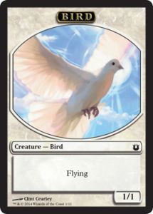 Token Magic Magic the Gathering Token/Jeton - Créations Divines - 01/11 - Oiseau blanc