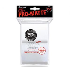 Protèges Cartes 100 pochettes - Pro Matte - Blanc