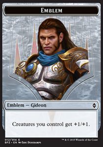 Token Magic Token/jeton - Bataille De Zendikar - 12/14 Embleme - Gideon