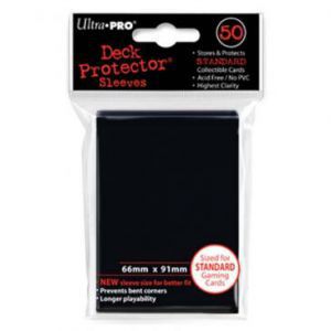 Protèges Cartes 50 pochettes - Deck Protector - Noir