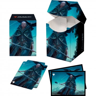 Boite de rangement illustrée Magic the Gathering Pack Adventures in the Forgotten Realms - Deck Box 100+ avec Sleeves - Sefris of the Hidden Ways
