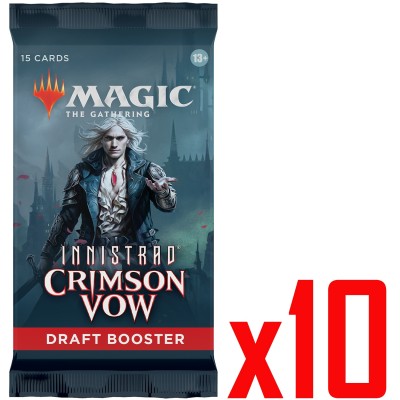 Booster Magic the Gathering Innistrad: Crimson Vow - Draft Booster - Lot de 10