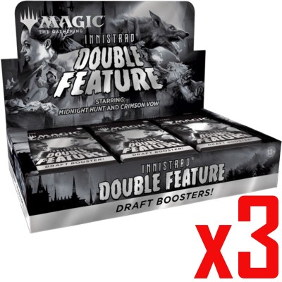 Boite de Boosters Magic the Gathering Innistrad Double Feature - 24 Draft Boosters - Lot de 3
