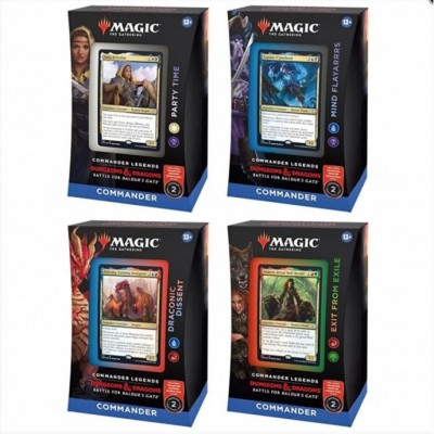 Deck Magic the Gathering Commander Legends: Battle for Baldur's Gate - Lot de 4 différents