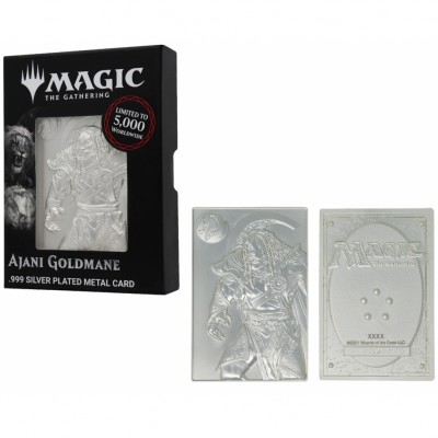 Goodies Magic the Gathering Limited Edition Silver Plated Ajani Goldmane Metal Collectible