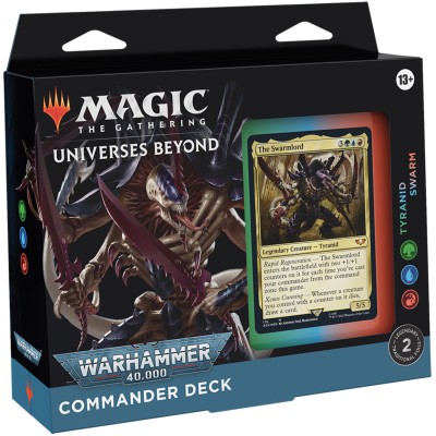 Deck Magic the Gathering Univers infinis Deck Commander Warhammer 40,000 - Tyranid Swarm (Vert / Bleu / Rouge) - EN ANGLAIS