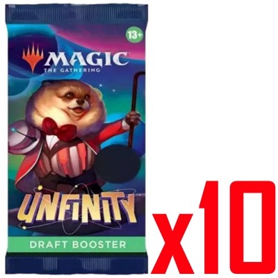 Booster Magic the Gathering Unfinity - Booster de draft - Lot de 10