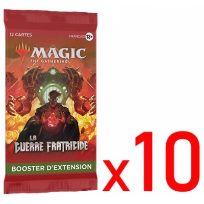 Booster Magic the Gathering La Guerre Fratricide - Booster d'Extension - Lot de 10